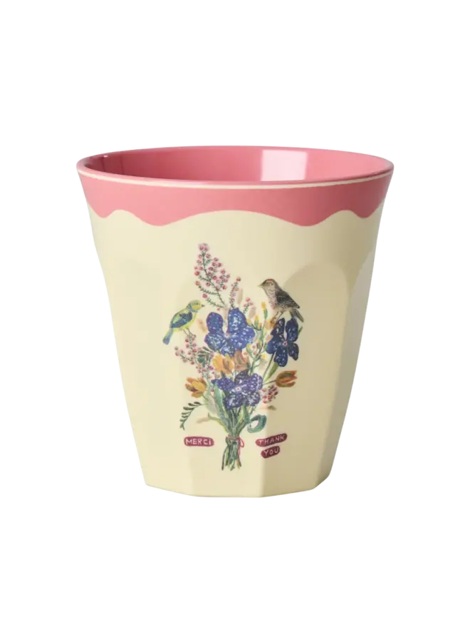 rice - Beker middelgroot - Nathalie Lété vol. 2 print koraal