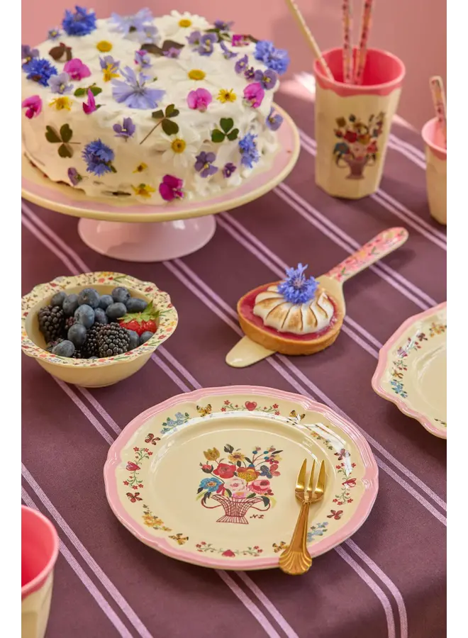 rice - Vintage bordje - Nathalie Lété vol. 2 print roze