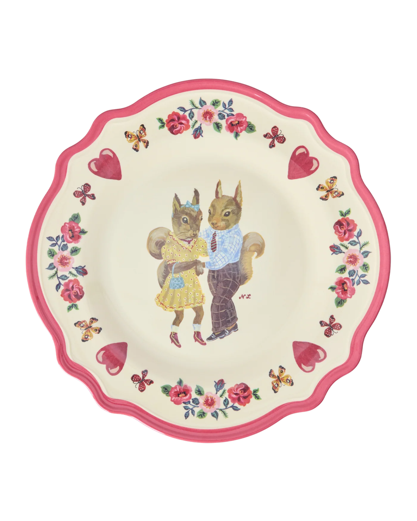rice - Vintage dinerbord - Nathalie Lété vol. 2 print rood