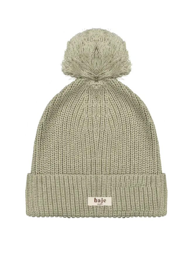Baje Studio - Snow hat knit jacquard – Green pistache