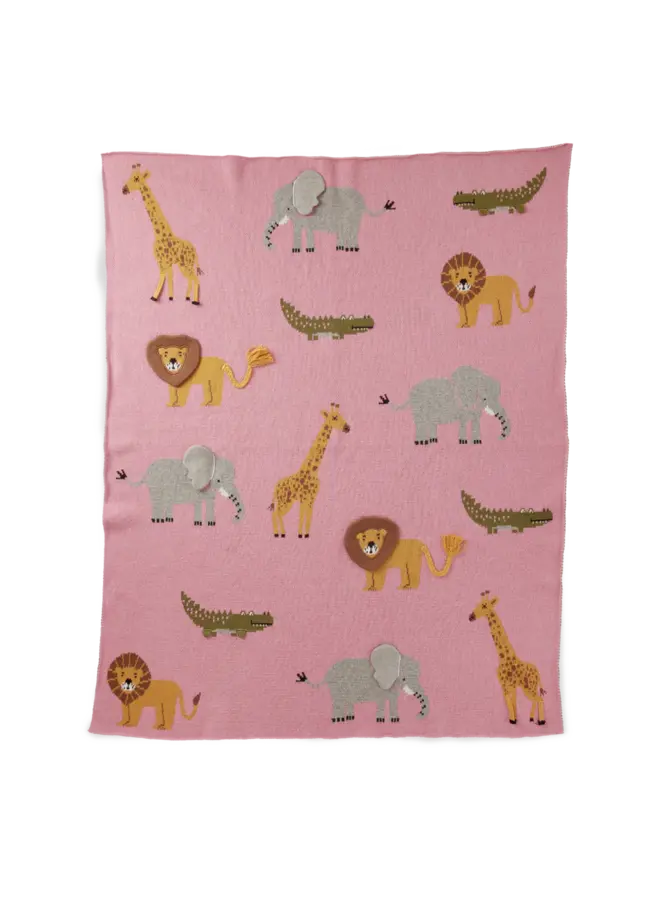 rice - Katoenen babydeken – Roze