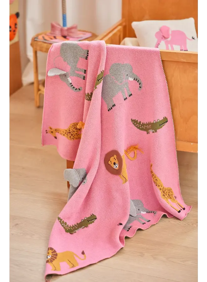 rice - Katoenen babydeken – Roze