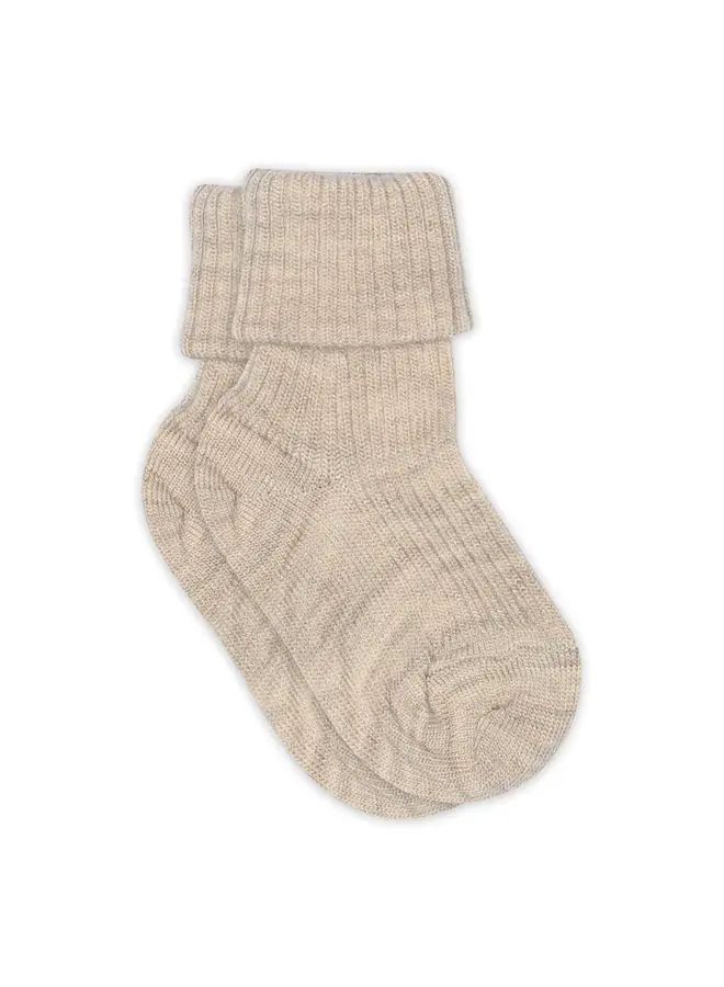 Hilde baby socks – 108 – Beige melange