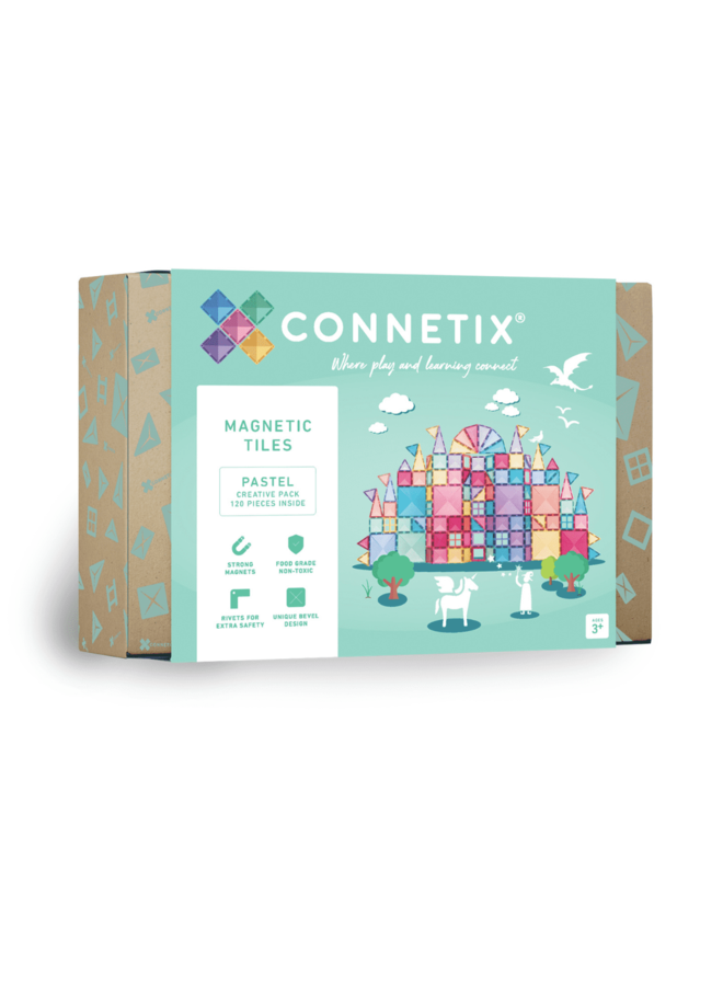 Connetix Tiles - 120pc - Pastel Creative Pack