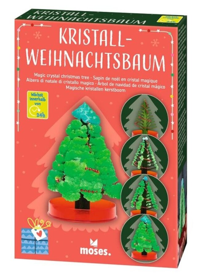 Moses - 16941 – Kerst groei kerstboom kristal 14 cm