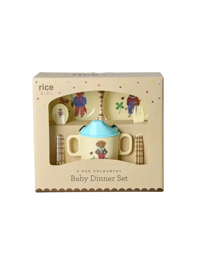 rice - Eetset baby – Bruin – Nathalie Lété print