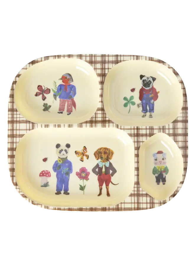 rice - Eetset baby – Bruin – Nathalie Lété print