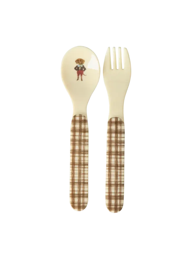 rice - Eetset baby – Bruin – Nathalie Lété print