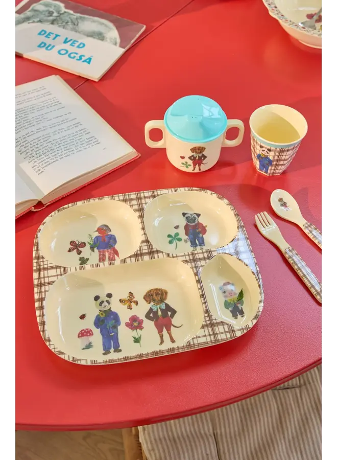 rice - Eetset baby – Bruin – Nathalie Lété print