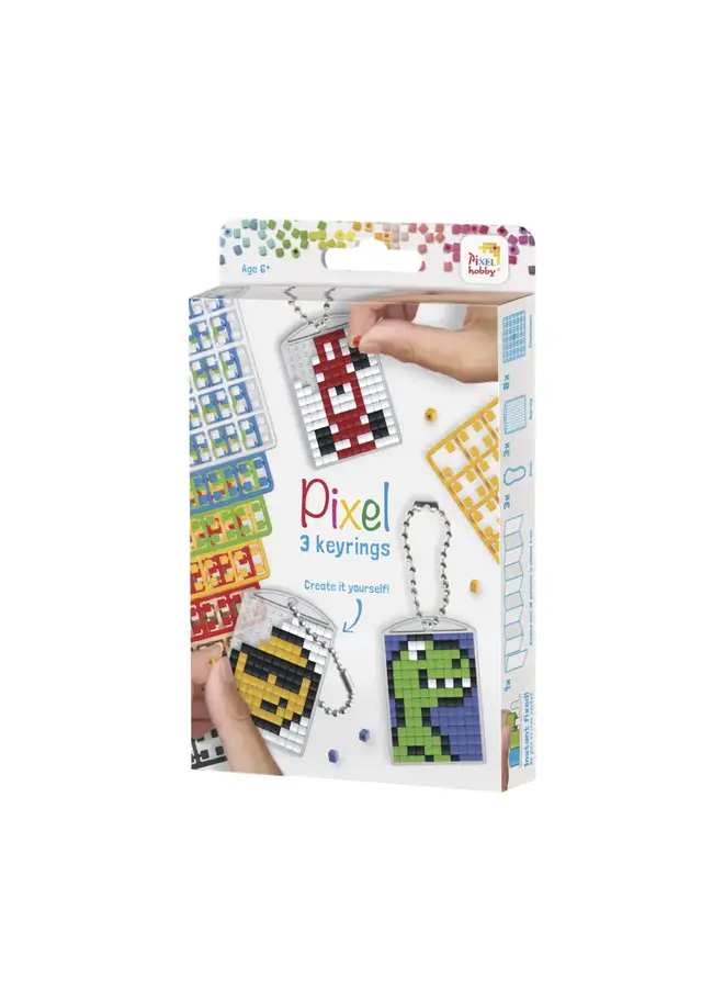 Pixelhobby - Medaillon sleutelhangerset – Stoer