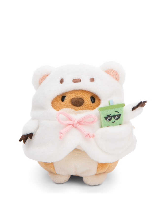 NICI - Mymochi set - Dog Hiro with bubble tea and polar bear costume