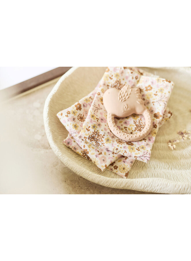 Jollein - Hydrofiel monddoekje 31x31cm - Flower fairies (3pack)