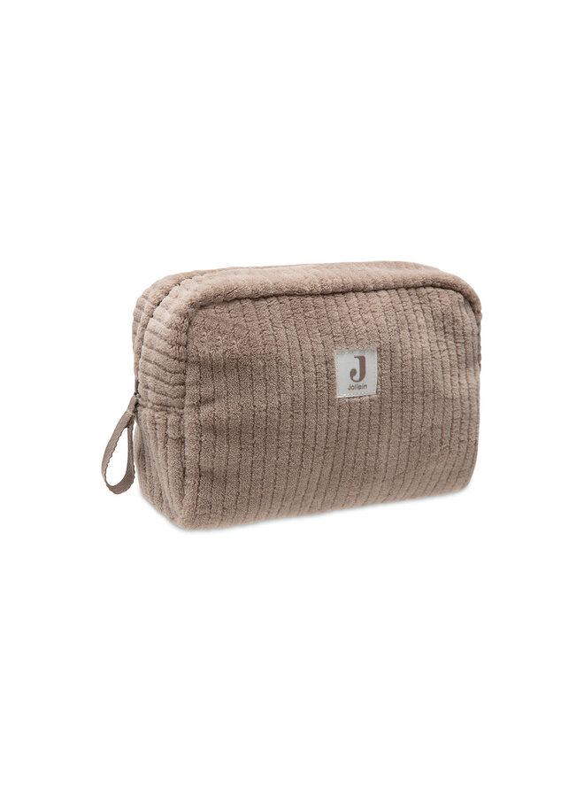 Etui cloudy rib - Milky coffee