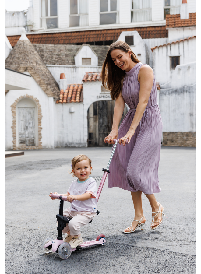 Micro step - Mini Micro 6in1 Rock & Go LED - Roze