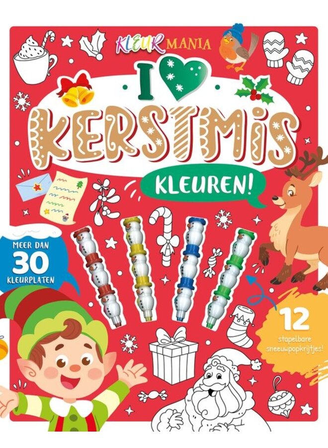 I love Kerstmis kleuren! - Kleurmania