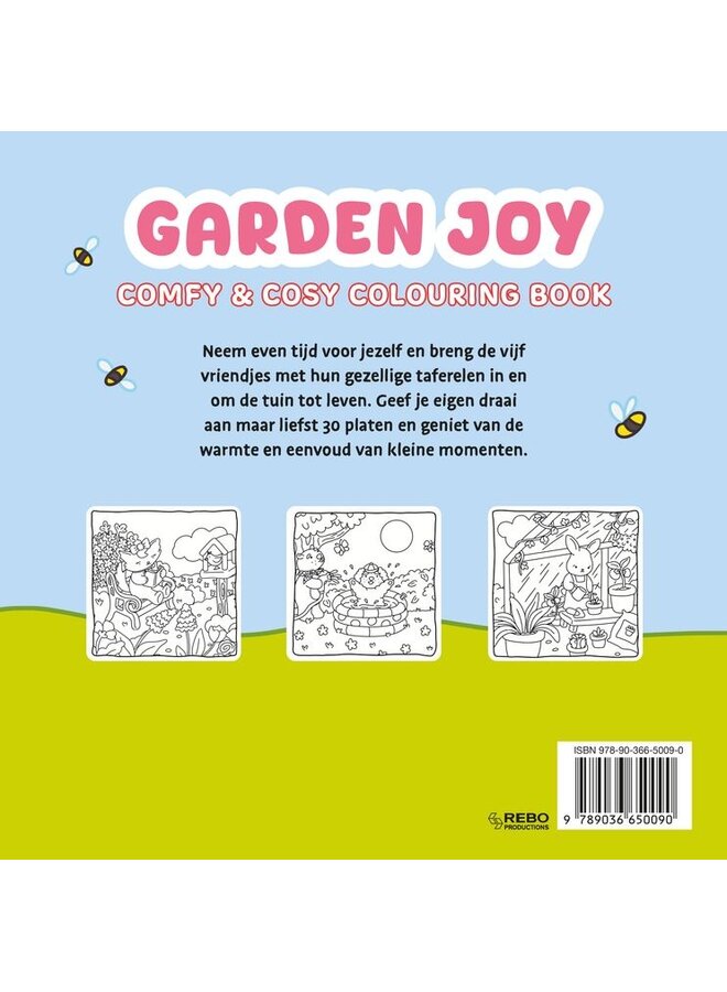 Rebo - Garden joy - Comfy & cosy colouring book