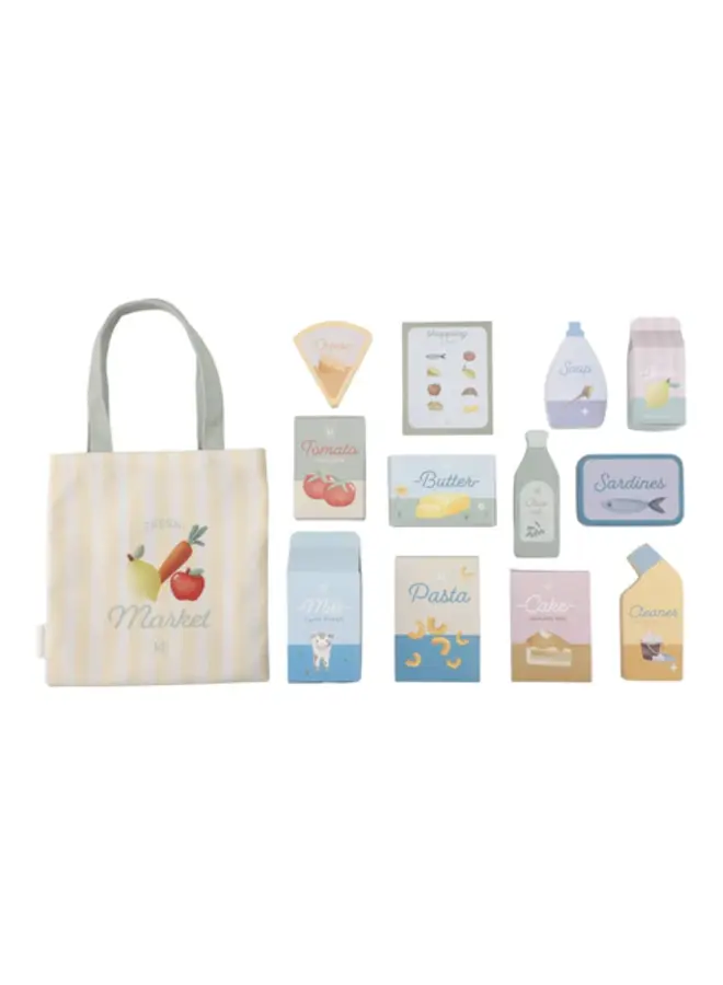 Little Dutch - Houten winkelwagen