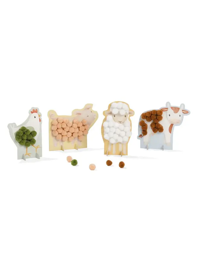 Little Dutch - Knutselset pompom - Little farm