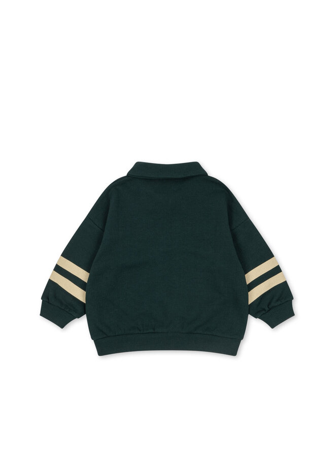 Konges Sløjd - Doggy half zip polo – Pine grove