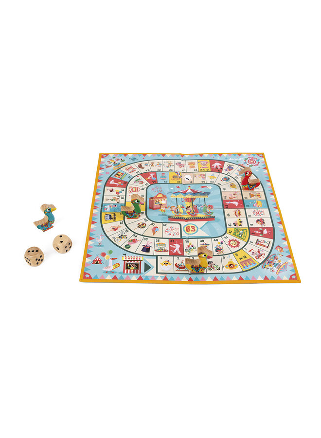 Janod - 2743 Spel - Carrousel ganzenbord