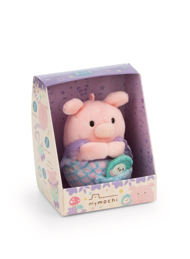 NICI - Mymochi set - Pig Onk with shell and mermaid costume