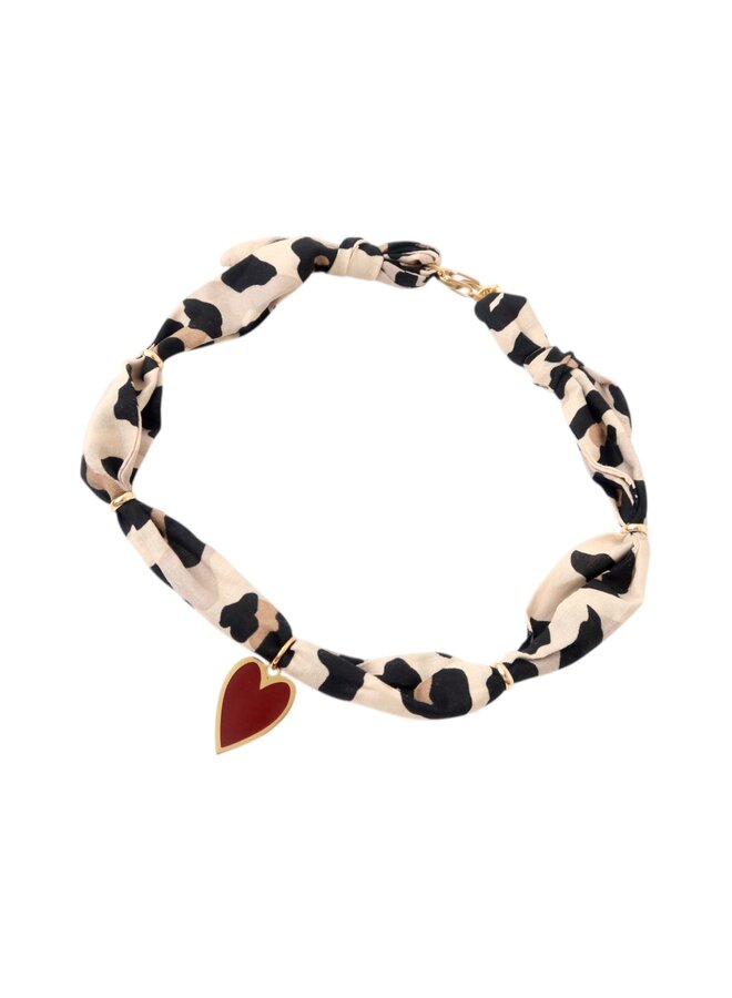Twilly necklace – Leopard