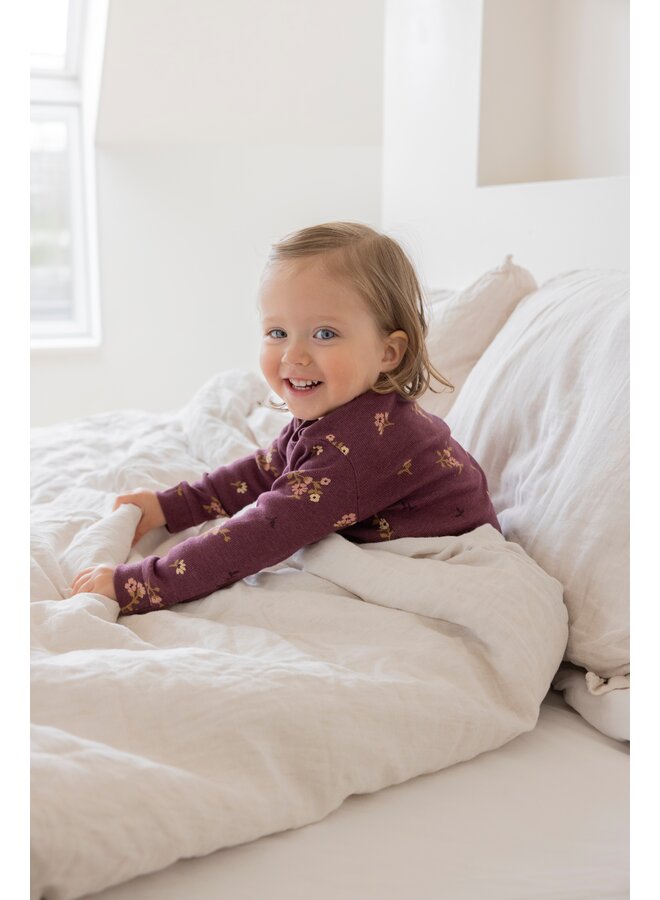 Feetje - Bonnie bouquet – Premium sleepwear – Wijn melange