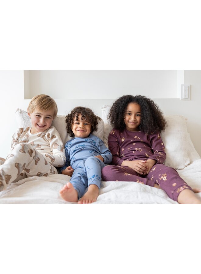 Feetje - Bonnie bouquet – Premium sleepwear – Wijn melange