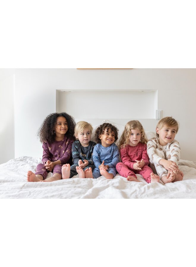 Feetje - Bonnie bouquet – Premium sleepwear – Wijn melange