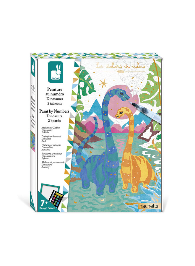 Janod - 7982 Atelier – Verven op nummer – Dinosaurussen