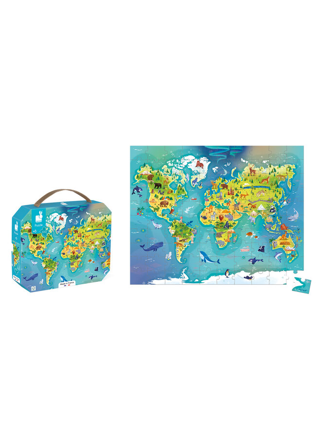 2607 Puzzel - De wereld (100 stukjes)