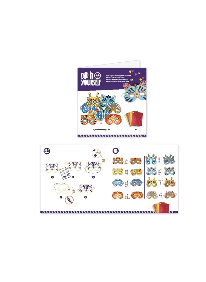 Djeco - Mozaïek maskers - Jungledieren - DJ07900