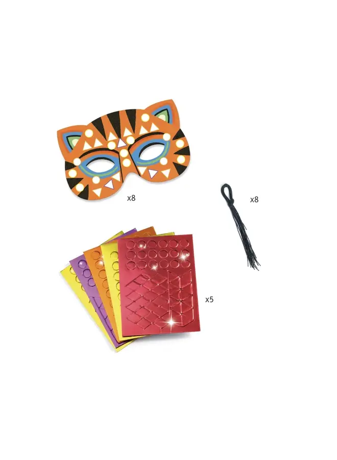 Djeco - Mozaïek maskers - Jungledieren - DJ07900