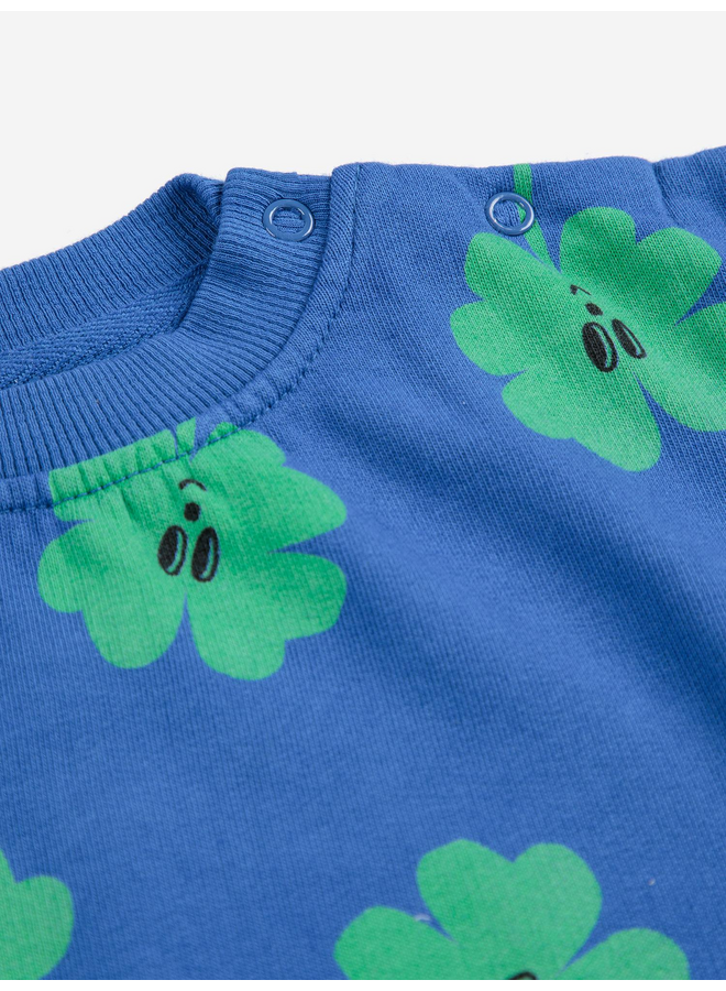 Bobo Choses - Lucky clover all over sweatshirt - Violet