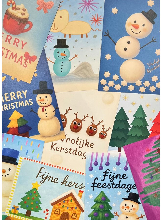 Kerstkaarten voor Het Vergeten Kind (set van 10)