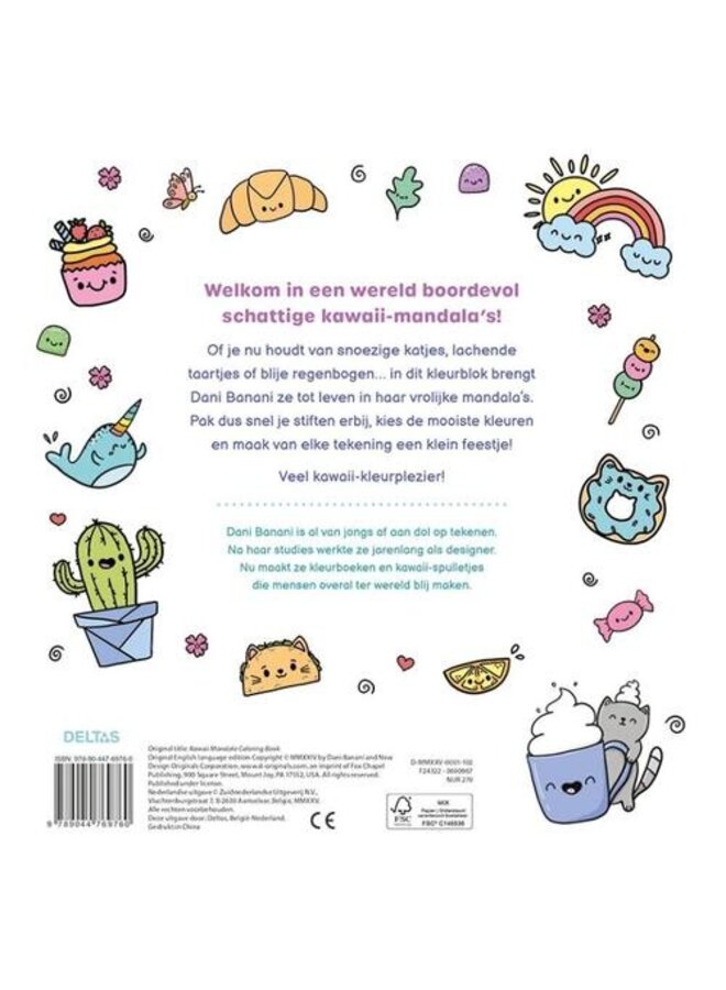 Deltas - Kawaii mandala kleurpret