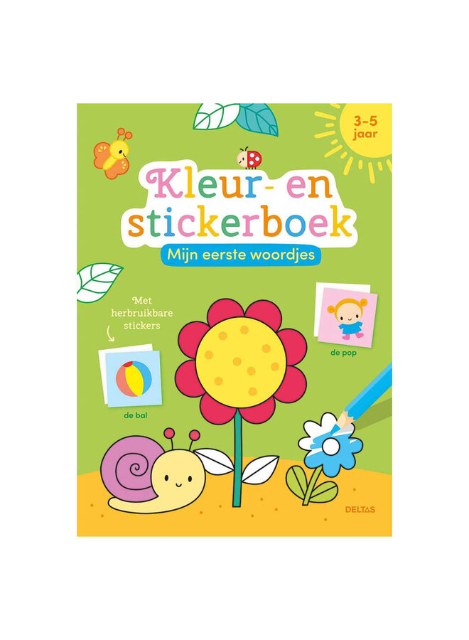 Deltas - Mijn eerste woordjes kleur- en stickerboek (3-5 j.)