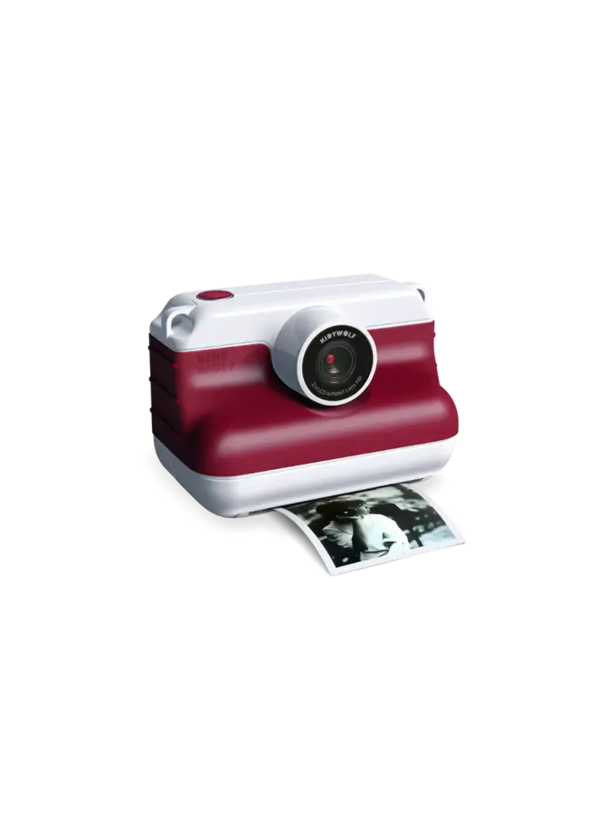 Kidywolf - Kidyprint-Pro instant camera met printer - Rood