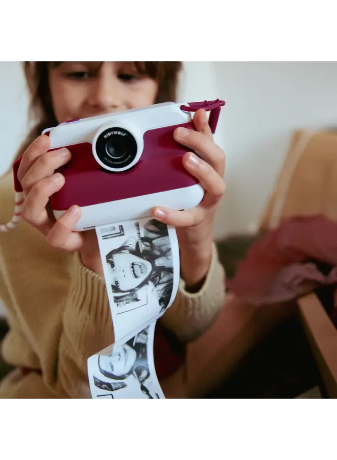 Kidywolf - Kidyprint-Pro instant camera met printer - Rood