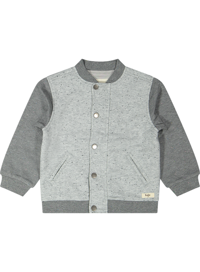 Morrens sweat cardigan - Grey melange multicolor