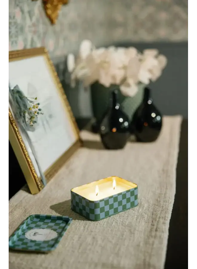 Paddywax - A dopo palm printed tin candle - Lush palms