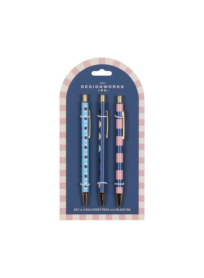 DesignWorks Ink - A dopo set of 3 pens - Eye, moon, stripe