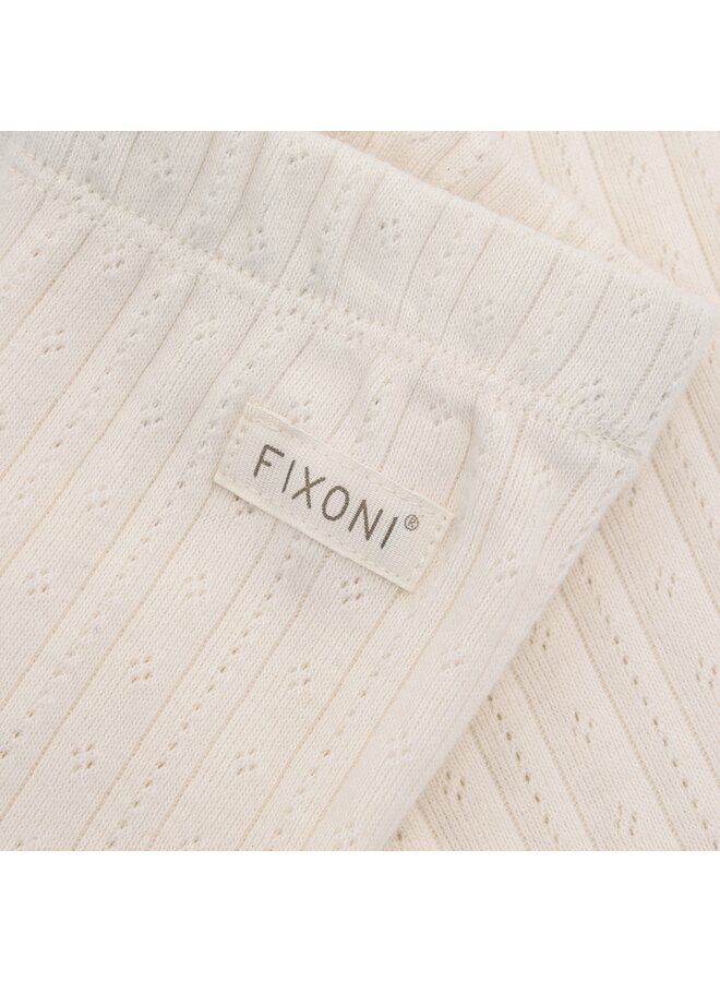 Fixoni - Leggings pointelle - Eggnog