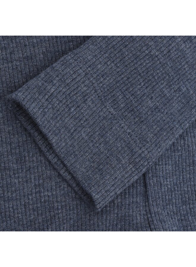 Fixoni - Leggings melange rib - Vintage indigo melange