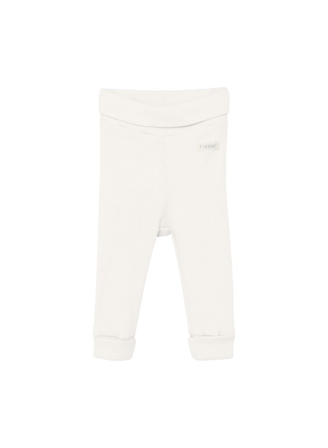 Leggings rib solid - Gardenia