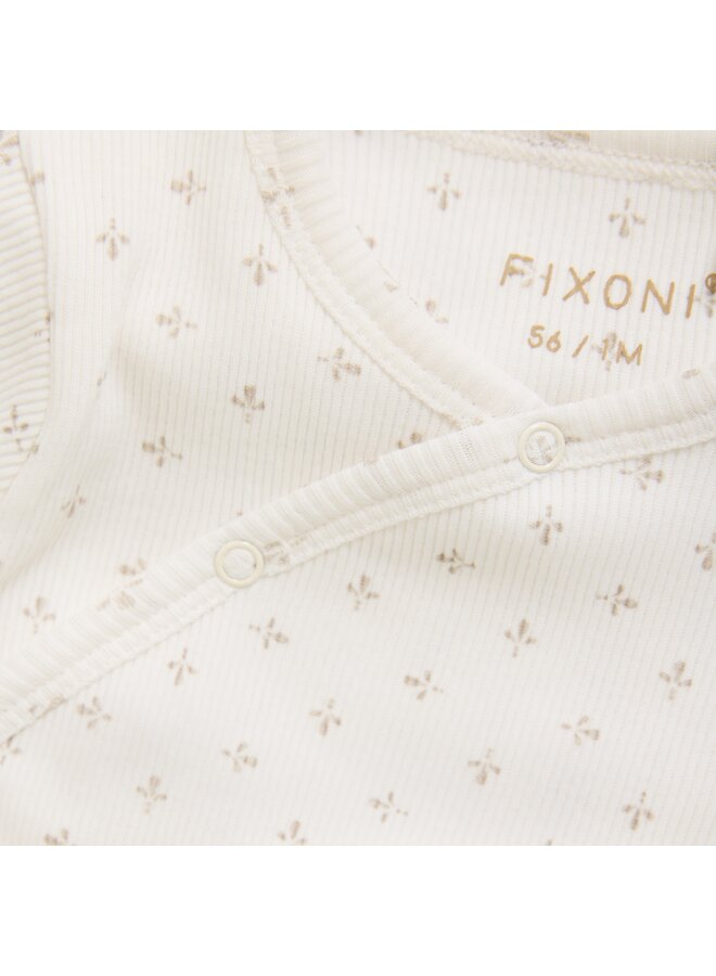 Fixoni - Wrap t-shirt ls rib - Gardenia