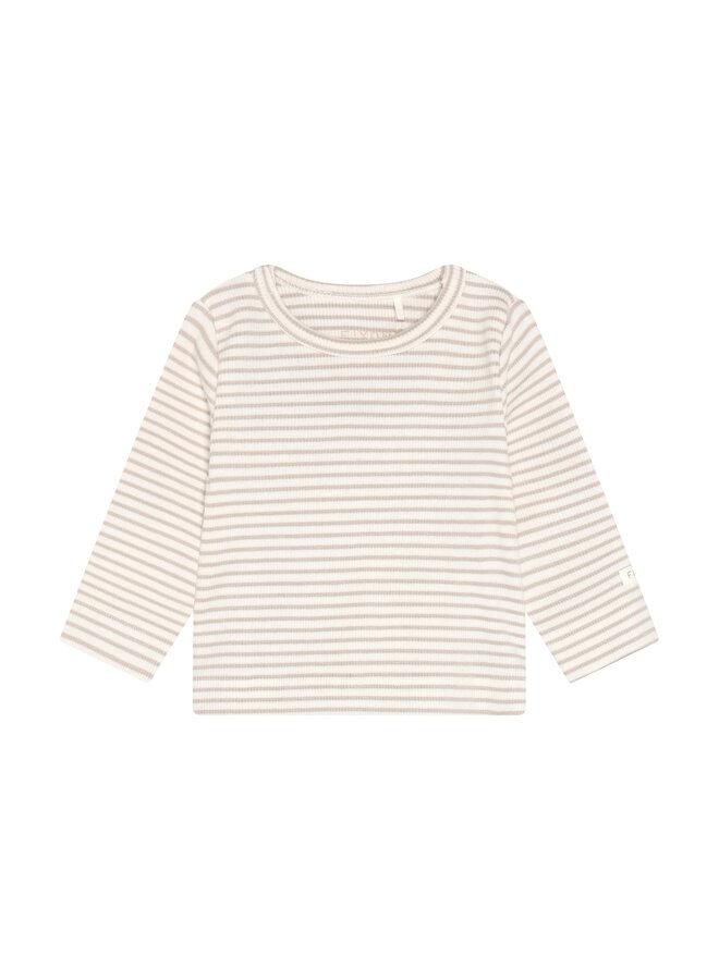 Fixoni - T-shirt ls rib - Pure cashmere