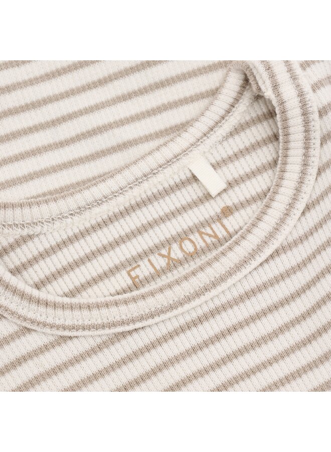 Fixoni - T-shirt ls rib - Pure cashmere