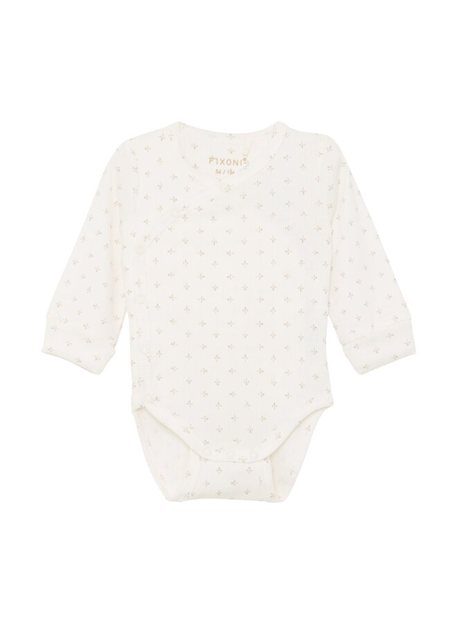 Wrap body ls rib - Gardenia