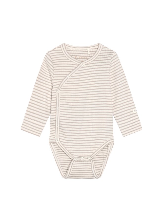 Wrap body ls rib - Pure cashmere
